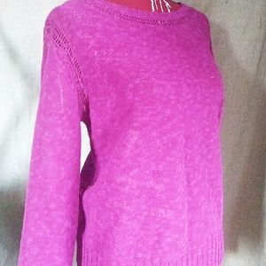 Eileen Fisher L magenta sweater